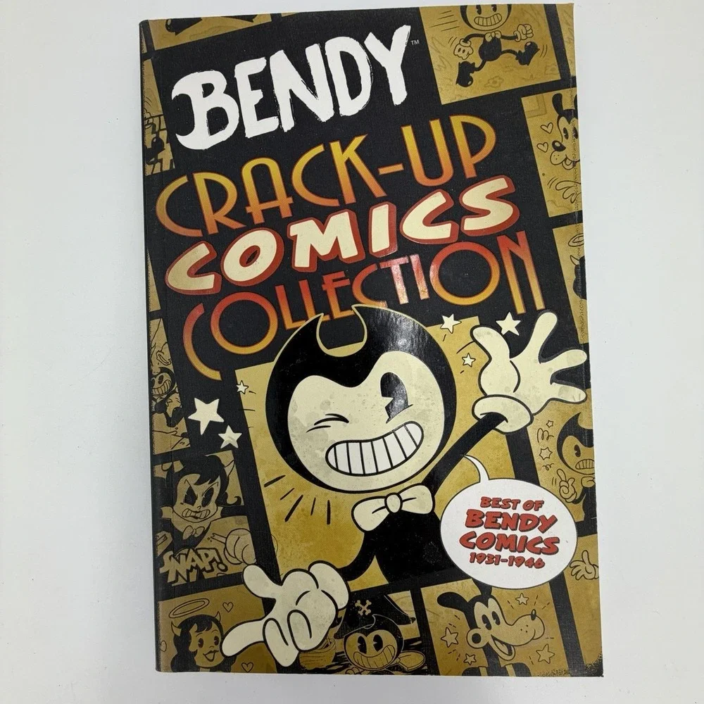 Bendy Books Lot Adrienne Kress Joey Drew Studios Employee Handbook Comic Novels